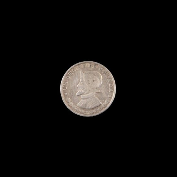 Panama 1961 Un Decimo de Balboa .900 Silver Coin - Picture 2 of 6